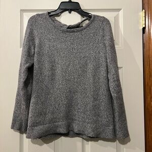 LOFT Charcoal Crew Neck Sweater